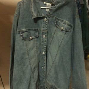 Oversized jean jacket